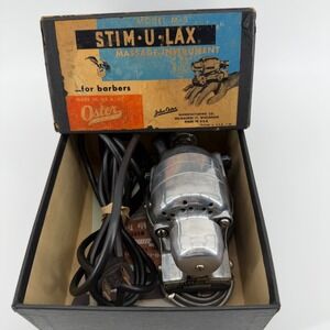 Oster Stim U Lax Massage Instrument Model M-3 for Barbers Vintage WORKS GREAT
